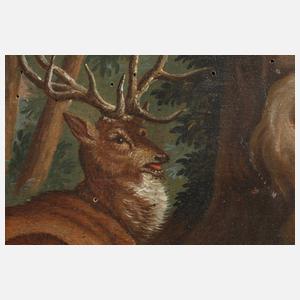 Hirschportrait nach Johann Elias Ridinger