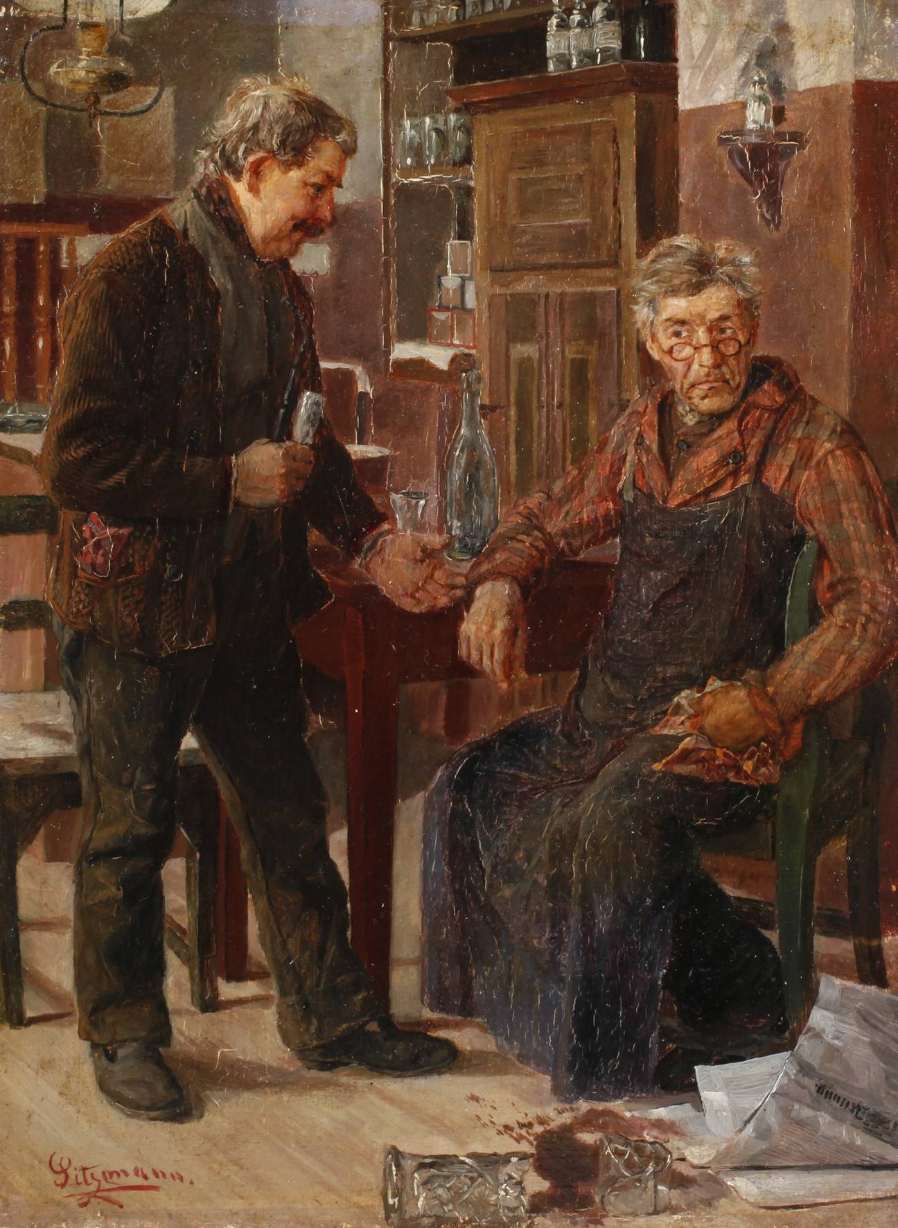 Sitzmann, In der Gaststube