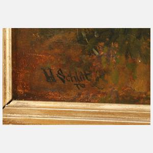 Heinrich Schlitt, Zwerge einen Frosch neckend