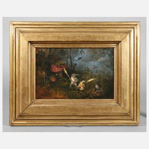 Heinrich Schlitt, Zwerge einen Frosch neckend