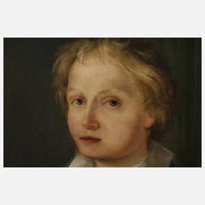Jungenportrait Biedermeier