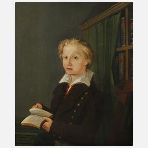 Jungenportrait Biedermeier