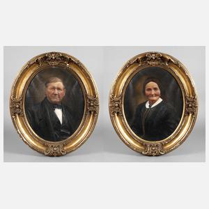 Portrait-Pendants um 1880