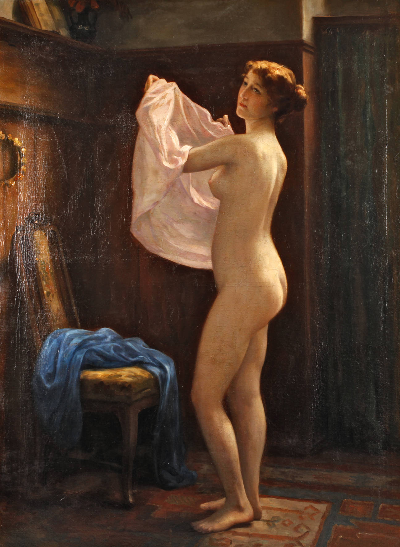 Otto Lingner, Damenakt im Interieur