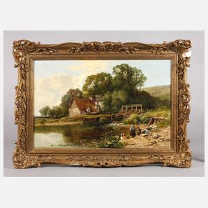 Henry John Boddington, Spielende Kinder am Fluß