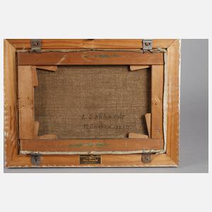 Ludwig Gebhardt, attr., Uferszene im Alpenvorland