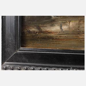 Prof. Caspar Scheuren, Seelandschaft mit Kahnfahrern