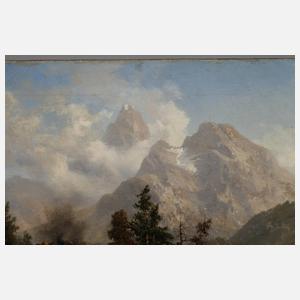 Albert Gustav Schwartz, attr., Mühle im Gebirge