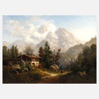 Albert Gustav Schwartz, attr., Mühle im Gebirge111