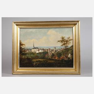 Friedrich Wilhelm Leuteritz, attr., Stadtansicht