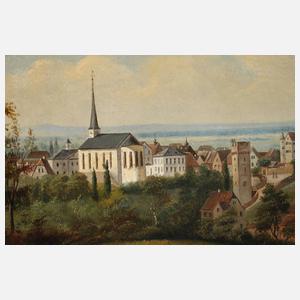 Friedrich Wilhelm Leuteritz, attr., Stadtansicht