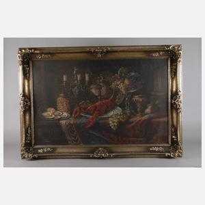 E. Gornot, Tafelstillleben mit Hummer