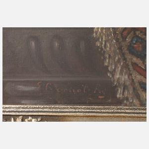 E. Gornot, Tafelstillleben mit Hummer