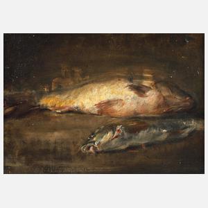 Prof. Ernst Karl Georg Zimmermann, attr., Fischstillleben