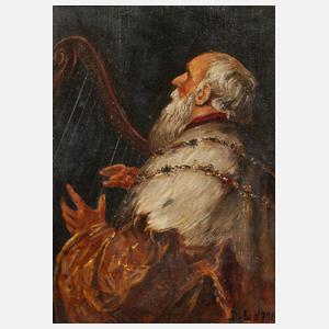 ”König David die Harfe spielend” nach Rubens