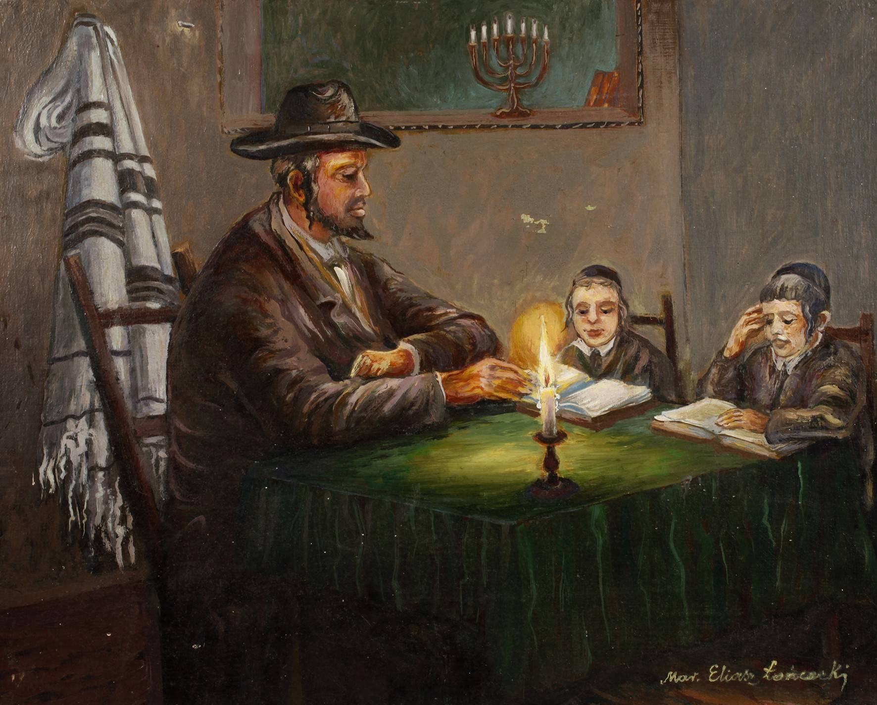 Rabbiner mit Kindern