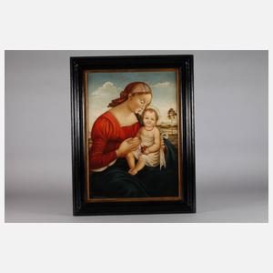 Maria mit dem Jesuskind in weiter Landschaft