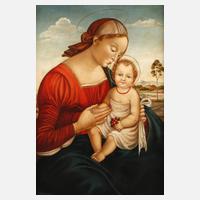 Maria mit dem Jesuskind in weiter Landschaft111