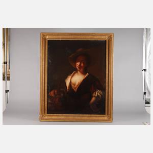 ”Mädchen mit Gemüsekorb” nach Antoine Pesne