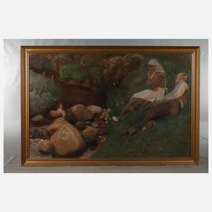 Knud Sinding, Rast am Bachufer