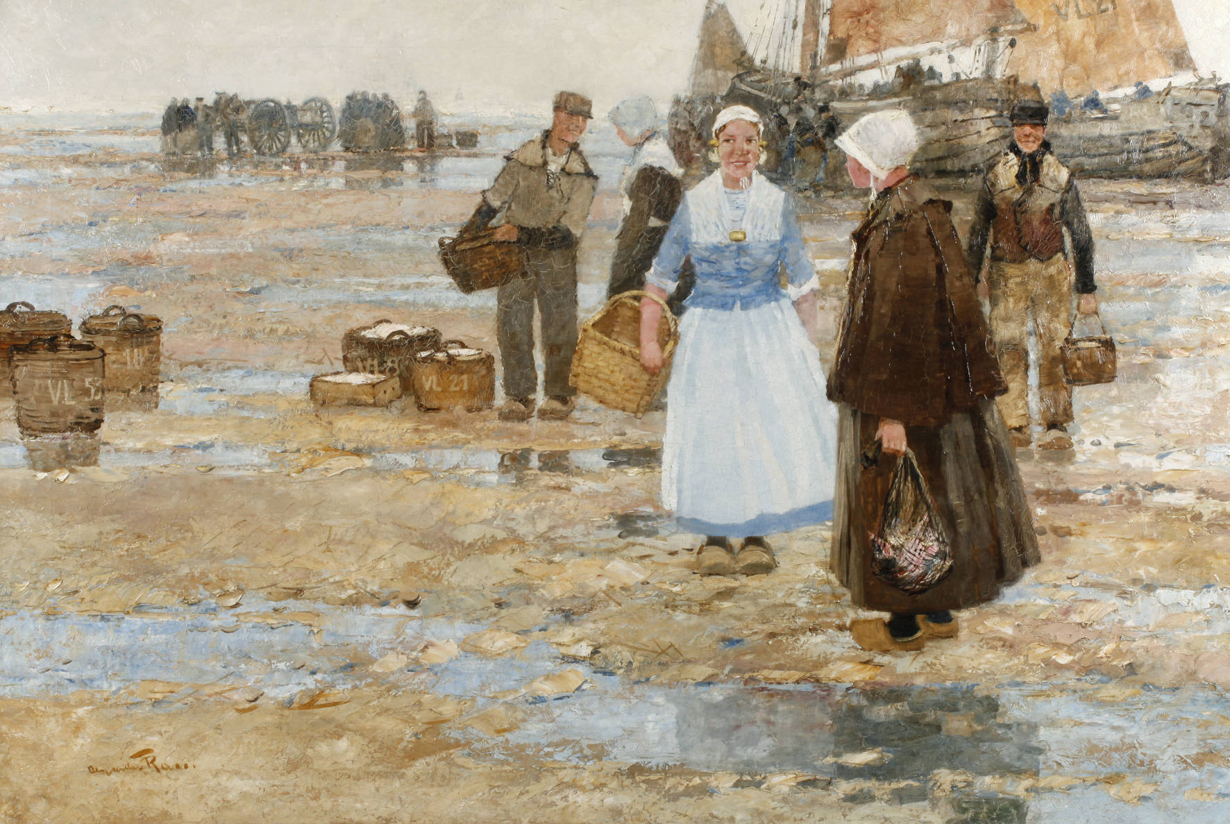 Alexander Rau, holländische Marktszene