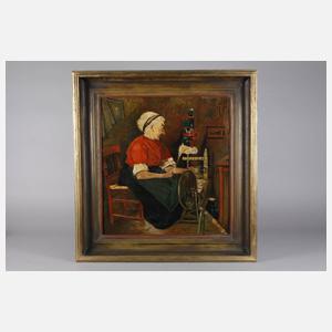 W. Wöhrle, Am Spinnrad