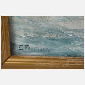 E. Foucheur, Segler im Wind