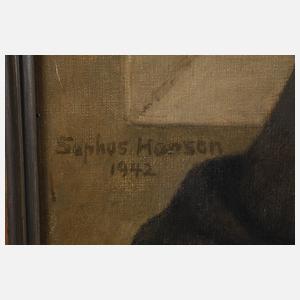 Sophus Hansen, Junger Mann in Marineuniform