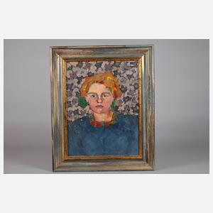 Jugendstil-Mädchenportrait