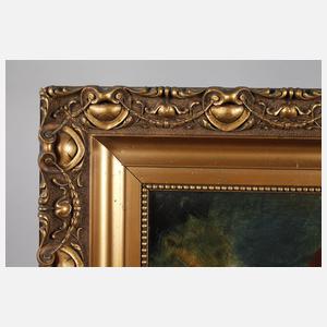 Frau mit rotem Umhang