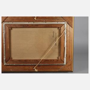 Frau mit rotem Umhang