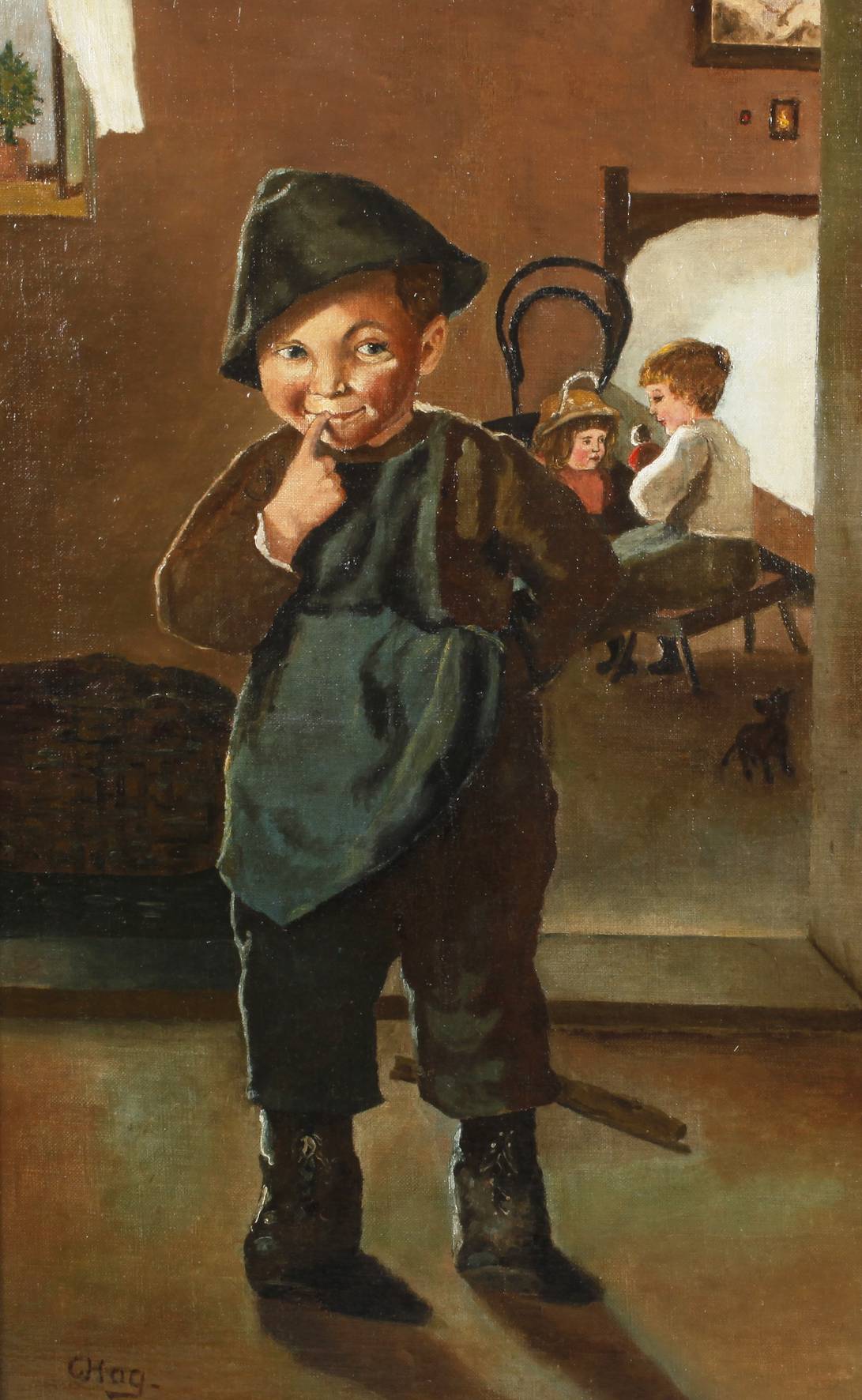 C. Hag, Lausbub im Interieur