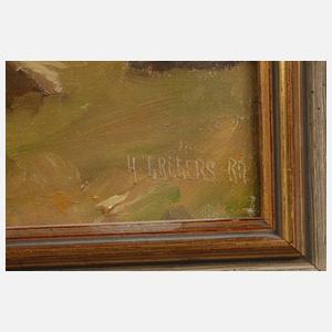 Alfred Gregers Rasmussen, Sommerlandschaft mit Strohpuppen