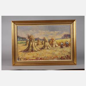 M. v. Höppe, Spätsommerliche Erntelanschaft