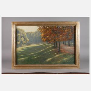 Ferdinand Barth, Allee in Spätsommerlandschaft