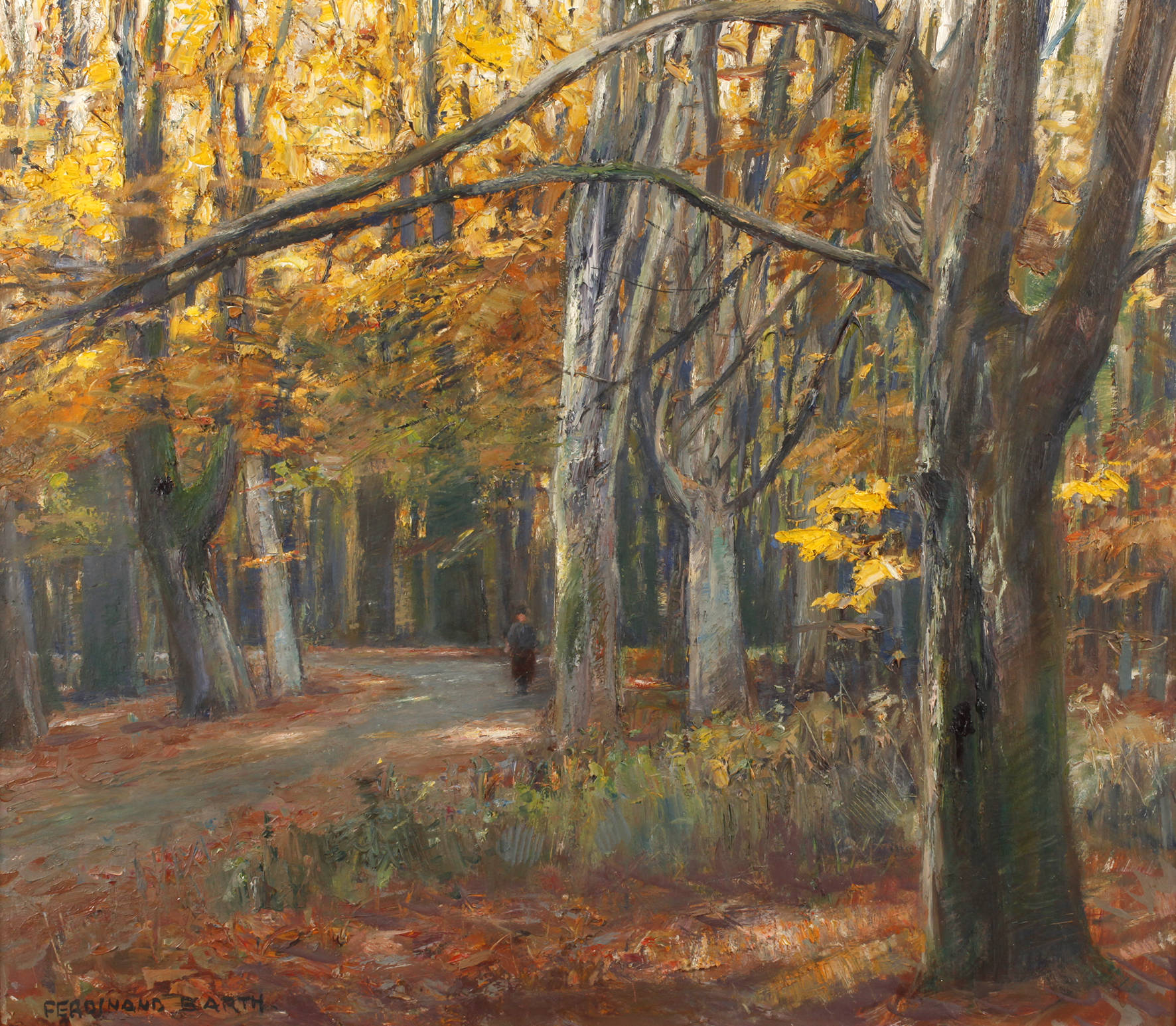 Ferdinand Barth, Spaziergänger im Herbstwald