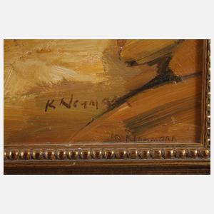 Karl Neumann, attr., Sommerliche Flußlandschaft