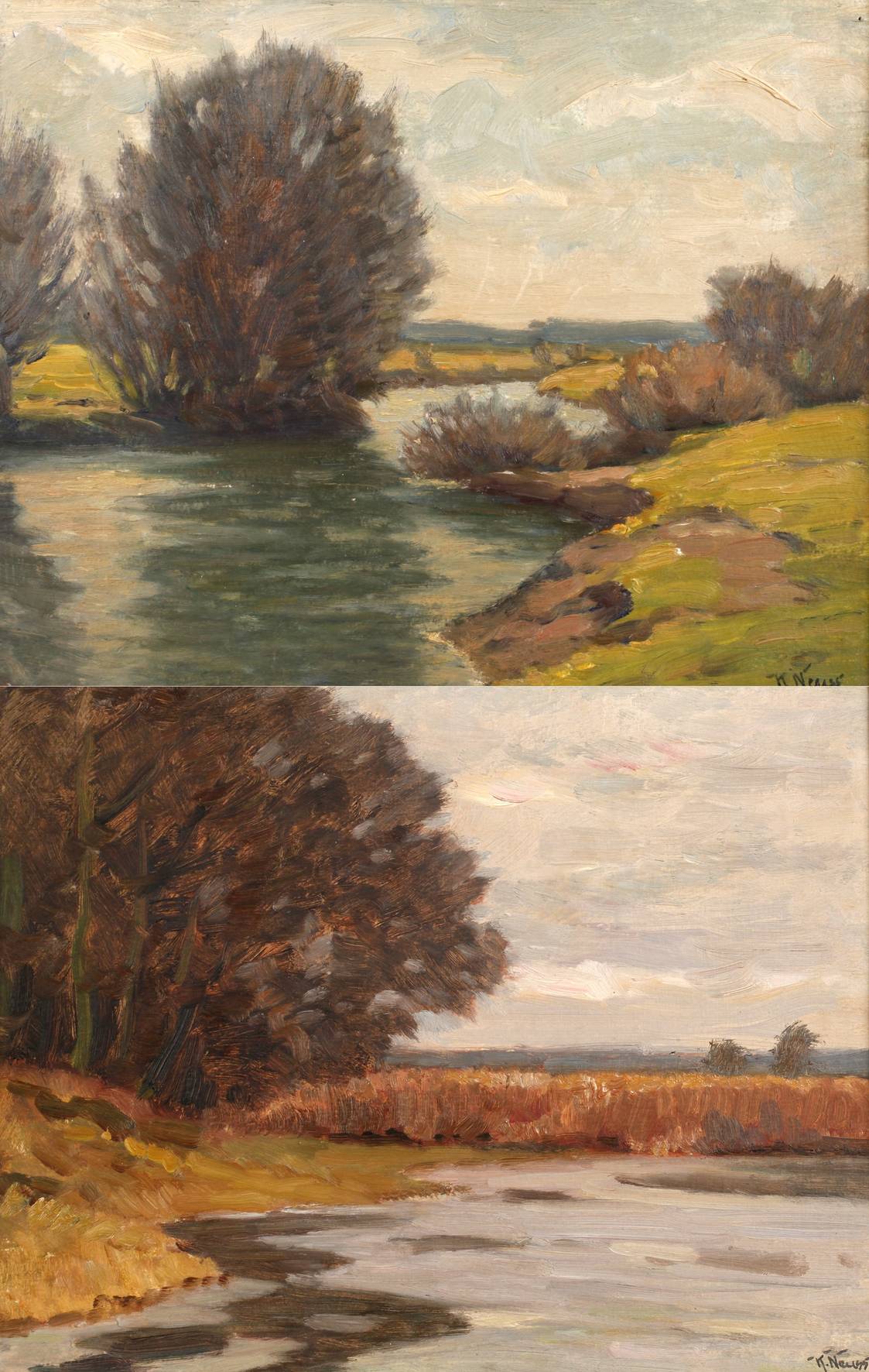 Karl Neuss, Zwei Landschaften bei Braunschweig