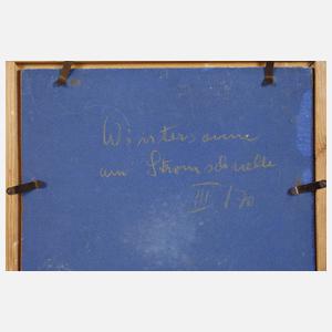 „Wintersonne an Stromschnelle“