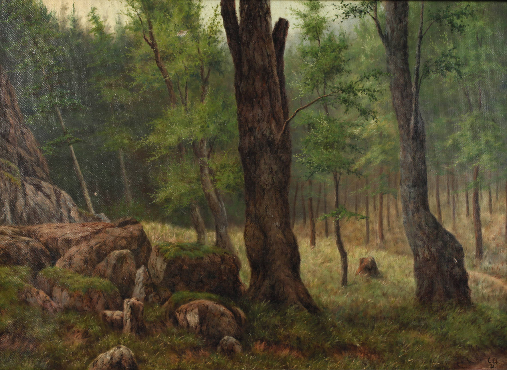 ”Kiesslerstein bei Oelze im Thüringerwald”