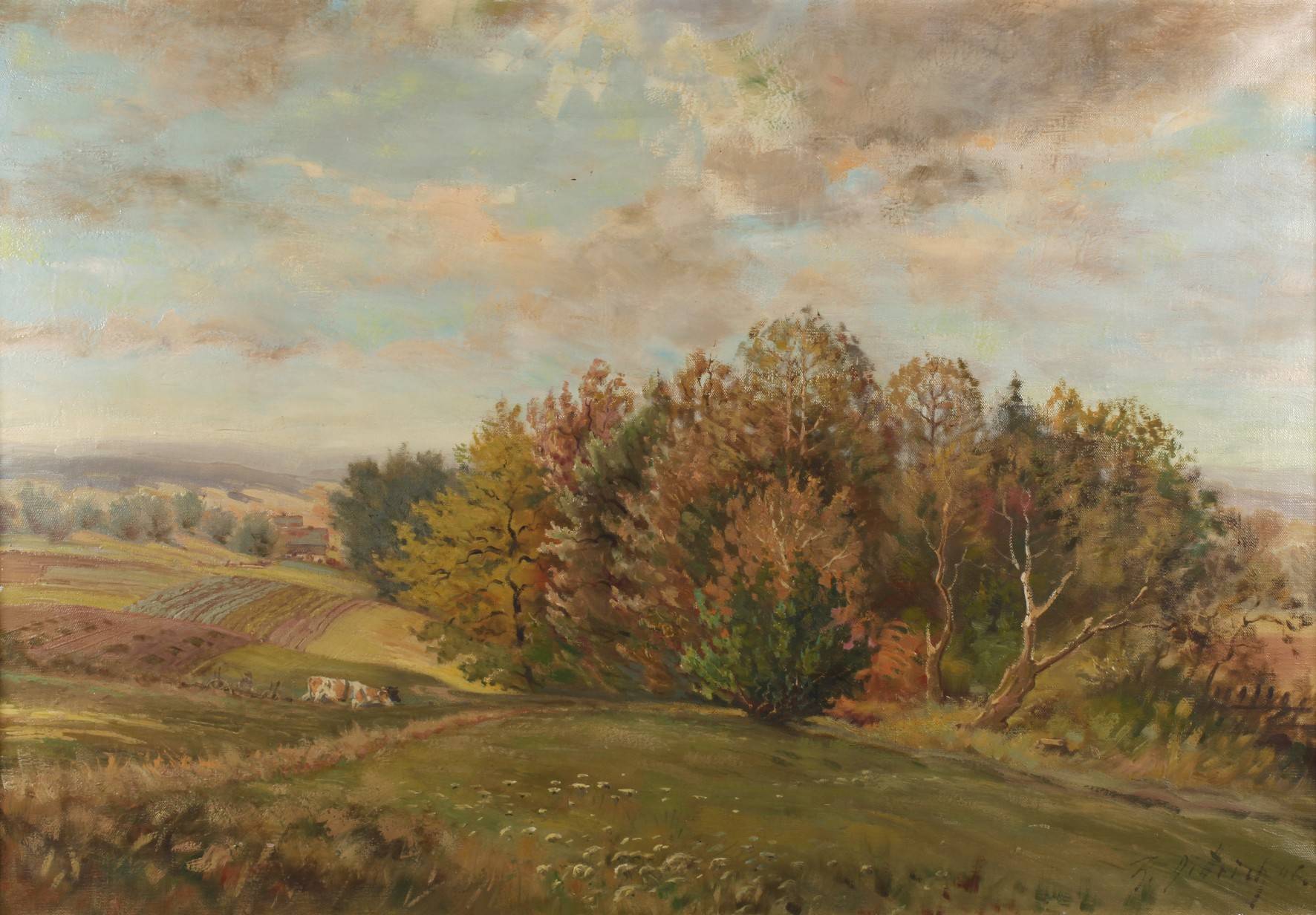 K. Dittrich, Frühlingslandschaft