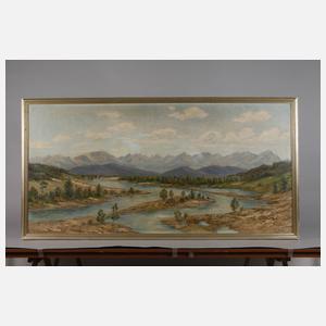 Georg Höhlig, Fluss in alpiner Landschaft