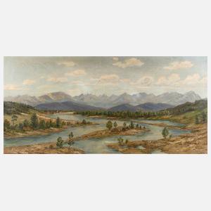 Georg Höhlig, Fluss in alpiner Landschaft