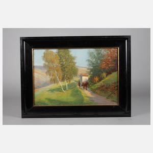 W. Möller, ”Blick ins Hambacher Tal bei Heppenheim”