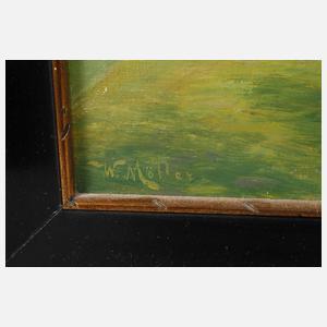 W. Möller, ”Blick ins Hambacher Tal bei Heppenheim”