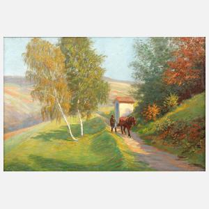 W. Möller, ”Blick ins Hambacher Tal bei Heppenheim”