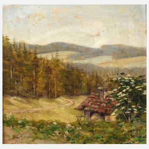 H. Schmeisser, Haus in Sommerlandschaft