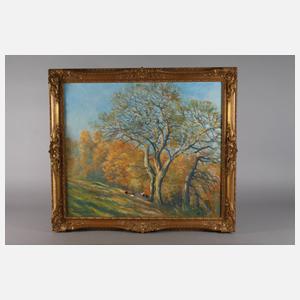 Ferdinand Barth, Hühnervolk in der Herbstsonne