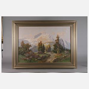 Prof. Hans Frahm, alpine Hochgebirgslandschaft