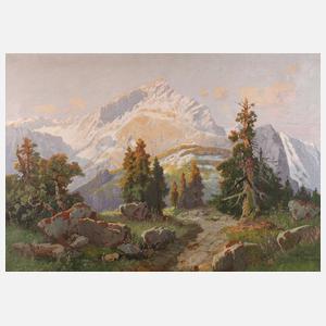 Prof. Hans Frahm, alpine Hochgebirgslandschaft